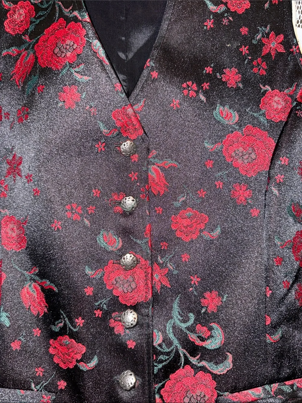 Western Wah Maker Arizona floral vest medium